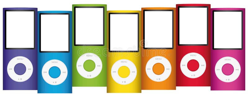 Illustration of the new Apple iPod Nano. Illustration of the new Apple iPod Nano.