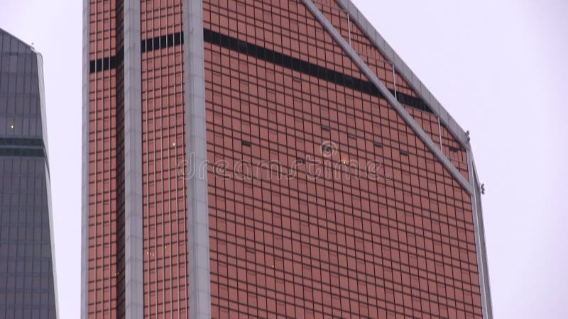 莫斯科，俄罗斯- 2018年1月26日：莫斯科城市摩天大楼企业复合体的水星塔 金黄塔 ??