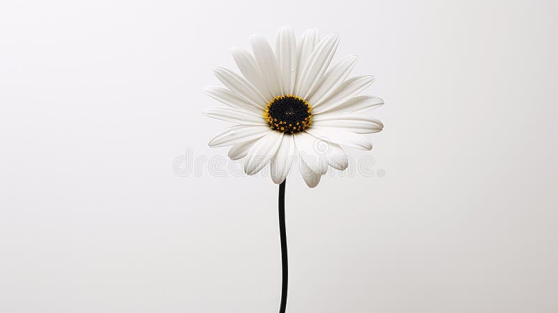 菊花黑色视频呼叫 库存例证
