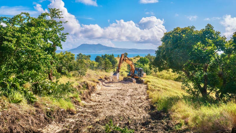 菲律宾正在修建一条新的旅游胜地道路 库存照片 菲律宾正在修建一条新的旅游胜地道路 库存照片