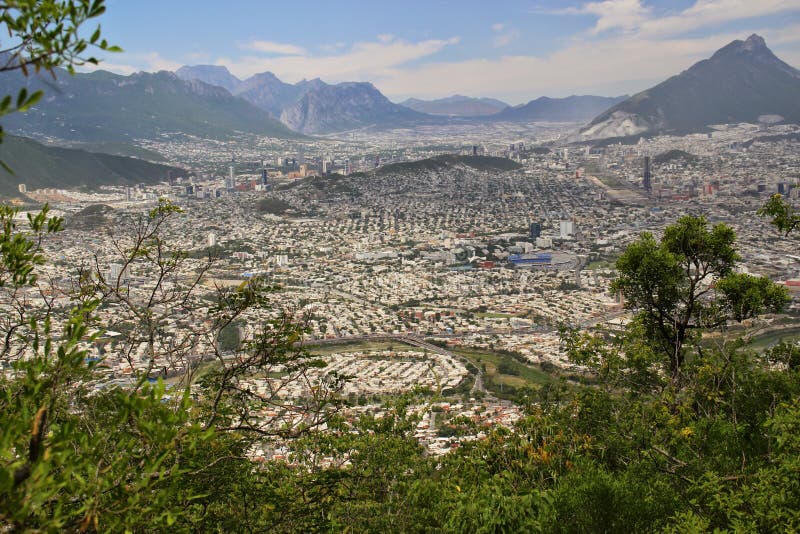 The urban sprawl of Monterrey, Mexico. The urban sprawl of Monterrey, Mexico.