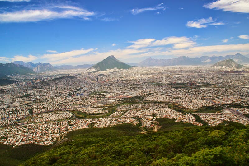 The urban sprawl of Monterrey, Mexico. The urban sprawl of Monterrey, Mexico.