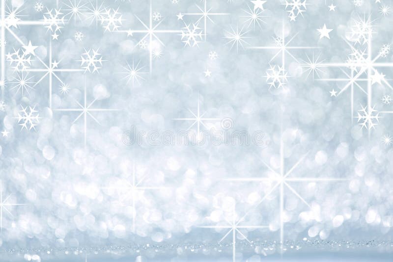 Blue shiny stars and snowflakes christmas background. Blue shiny stars and snowflakes christmas background