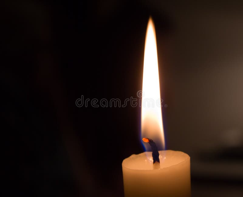 Photograph of a church candle. Photograph of a church candle