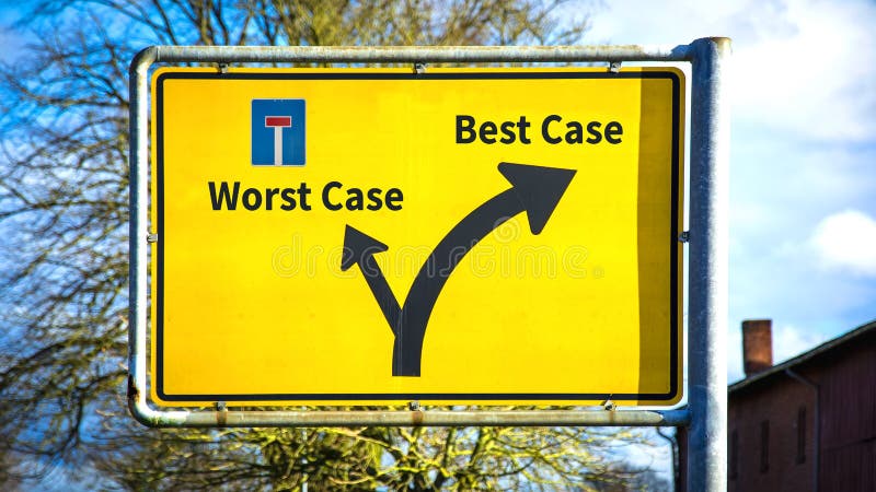 Street Sign the Way to Best versus Worst Case. Street Sign the Way to Best versus Worst Case