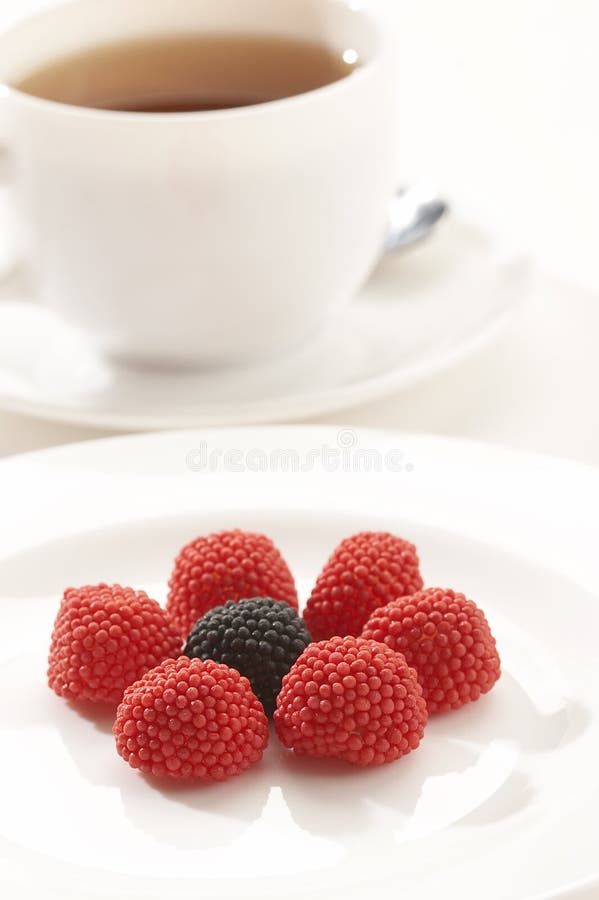 各种莓果果冻 免版税库存照片