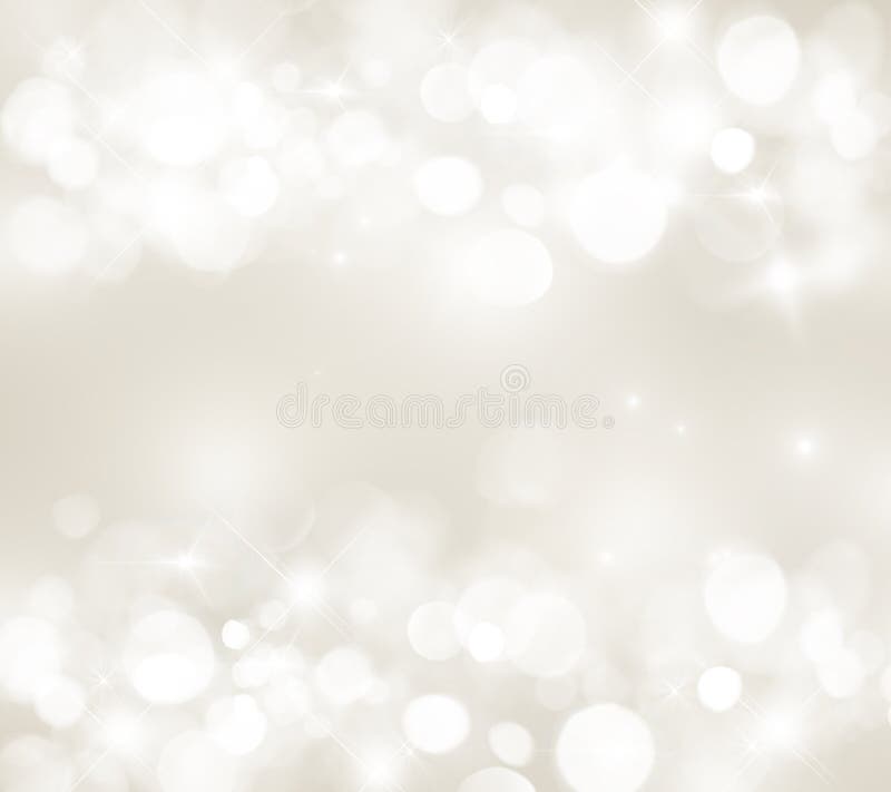 被弄脏的轻的米黄背景, bokeh,白色圈子,欢乐, g 库存例证