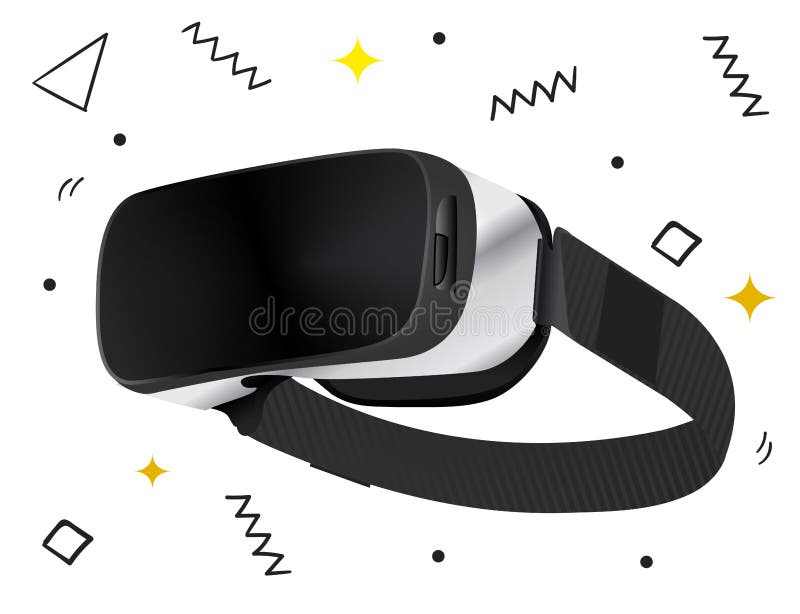 被隔绝的立体镜3d vr传染媒介例证 传染媒介真正数字网际空间技术 创新设备 r 向量例证 被隔绝的立体镜3d vr传染媒介例证 传染媒介真正数字网际空间技术 创新设备 r 向量例证