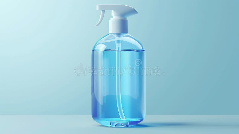 Plastic bottle filled with liquid soap, antibacterial gel, sanitizer, or cosmetic product. Modern realistic mockup of transparent package for antiseptic cleanser.. AI generated. Plastic bottle filled with liquid soap, antibacterial gel, sanitizer, or cosmetic product. Modern realistic mockup of transparent package for antiseptic cleanser.. AI generated