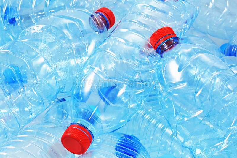 Close up shot of empty plastic bottles for recycling. Close up shot of empty plastic bottles for recycling.