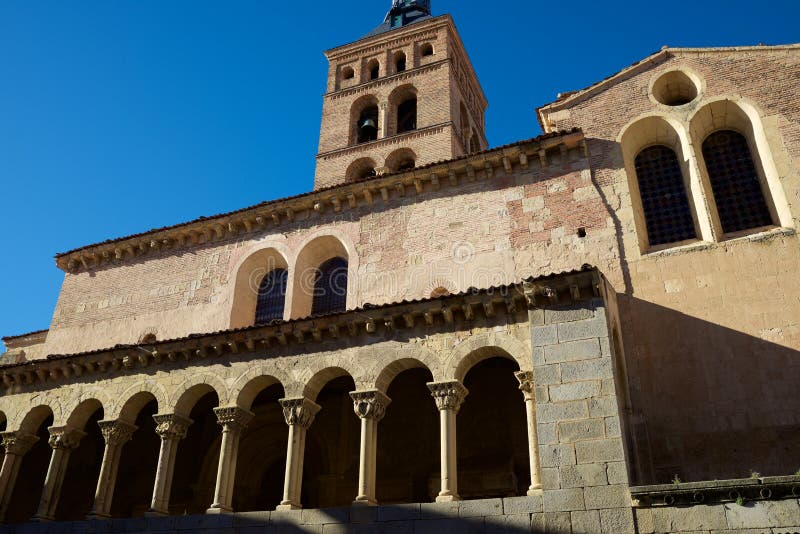 Exterior view of St. Martin's Church in the city of Segovia, Castilla Leon in Spain. Exterior view of St. Martin's Church in the city of Segovia, Castilla Leon in Spain