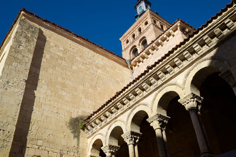 Exterior view of St. Martin's Church in the city of Segovia, Castilla Leon in Spain. Exterior view of St. Martin's Church in the city of Segovia, Castilla Leon in Spain