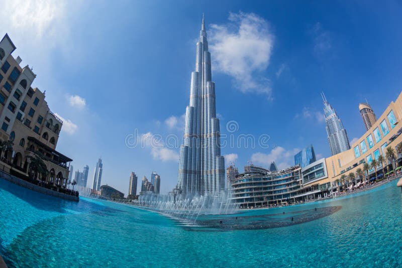 观点的Burj哈利法 库存图片 观点的Burj哈利法 库存图片