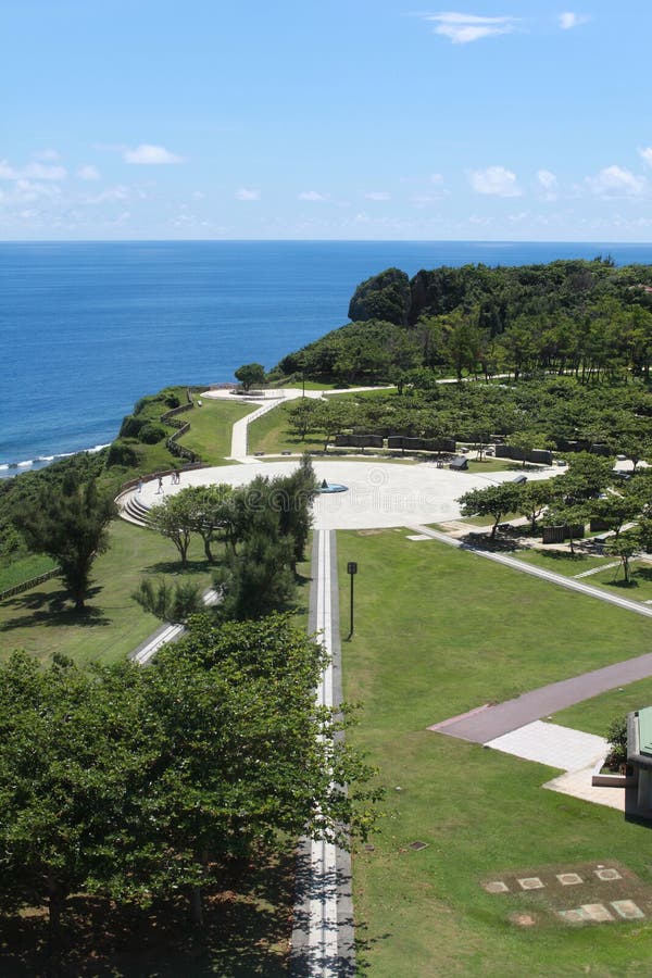 View from observation deck at Peace Memorial Park, Okinawa, Japan. View from observation deck at Peace Memorial Park, Okinawa, Japan.