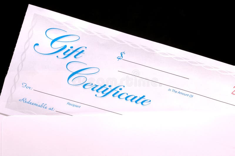 Gift Certificate in an Envelope. Gift Certificate in an Envelope
