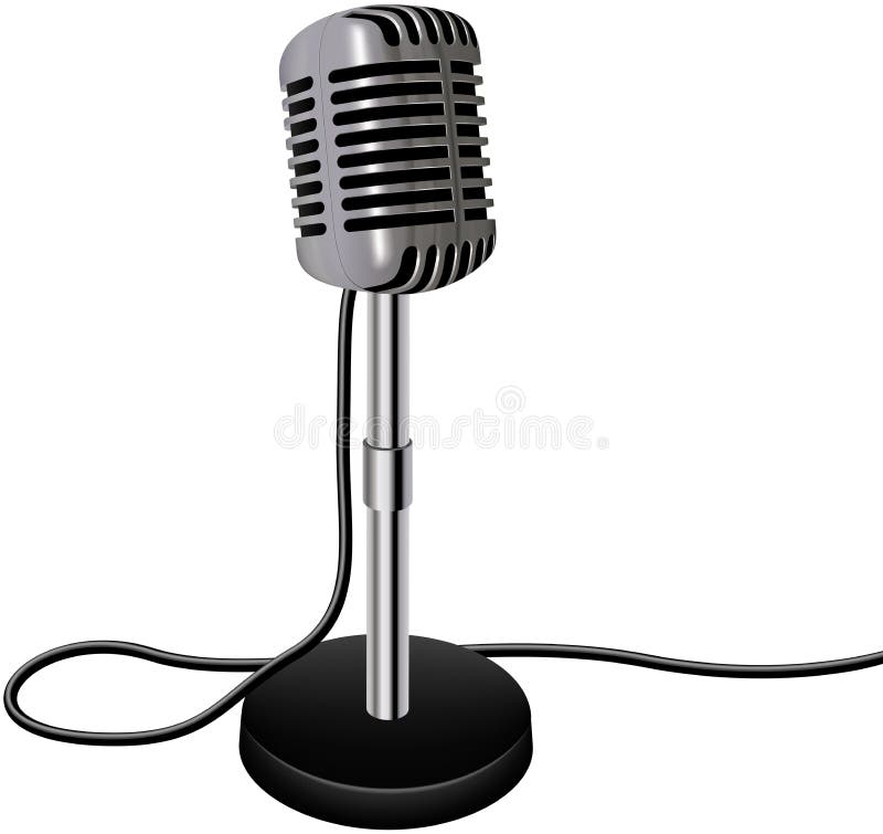 Vector microphone isolated on white background. Image available in both Adobe Illustrator version 8 and HiRes jpeg (50cm high @ 300dpi). Vector microphone isolated on white background. Image available in both Adobe Illustrator version 8 and HiRes jpeg (50cm high @ 300dpi)