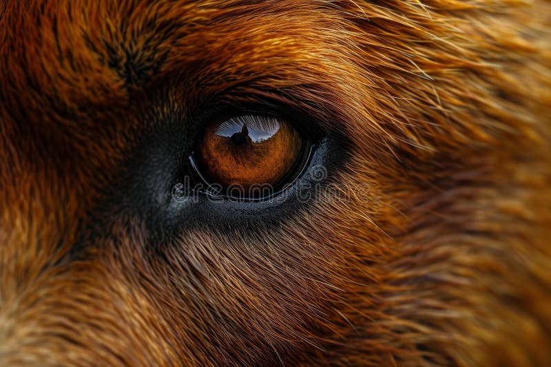 Detailed Bear eye closeup macro. Russian wild. Generate Ai AI generated. Detailed Bear eye closeup macro. Russian wild. Generate Ai AI generated