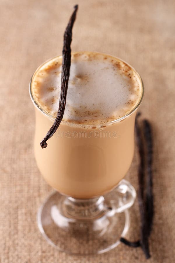 豆咖啡黑森州的latte香草