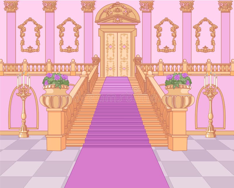 Luxury staircase in the magic palace. Luxury staircase in the magic palace