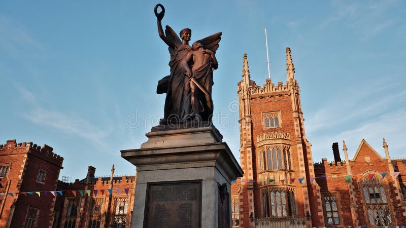 贝尔法斯特街道. 北爱尔兰. 库存照片