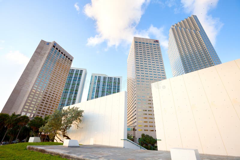 贝弗朗公园的市中心建筑 免版税库存照片 贝弗朗公园的市中心建筑 免版税库存照片