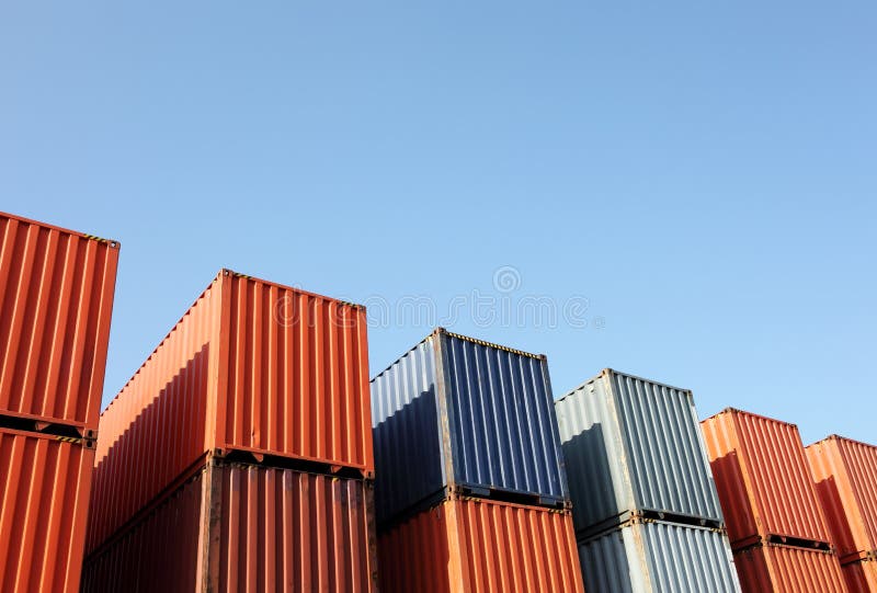 货运集装箱 免版税库存照片