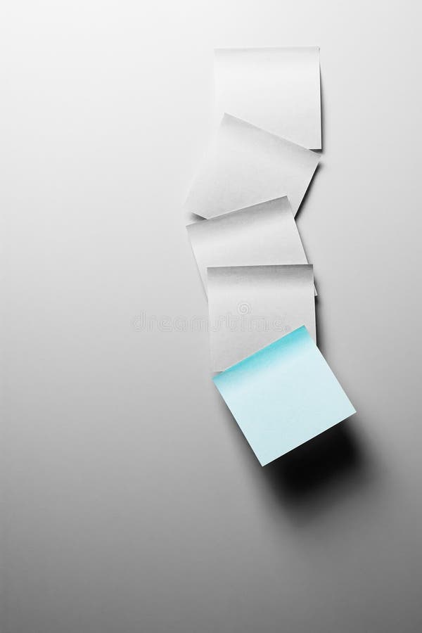 Sticker notes on the grey background. Sticker notes on the grey background