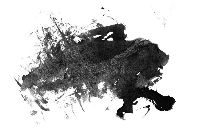 Black ink smeared on a white background. Black ink smeared on a white background.