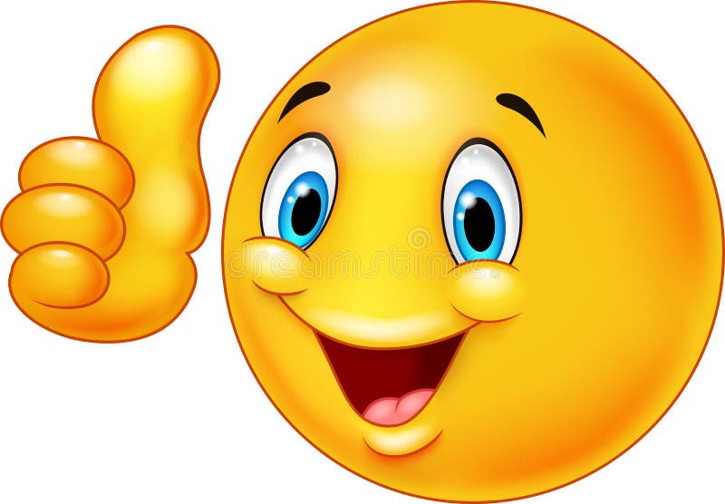 Illustration of Happy smiley emoticon cartoon giving thumbs up. Illustration of Happy smiley emoticon cartoon giving thumbs up