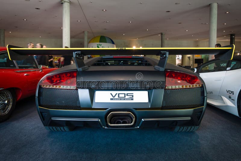 跑车Lamborghini Murcielago PL650R (做仅4个拷贝), 2007年 库存照片 跑车Lamborghini Murcielago PL650R (做仅4个拷贝), 2007年 库存照片