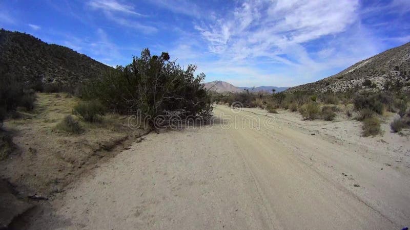 路- Pinyon Mtn RD 4的Borrego沙漠加利福尼亚