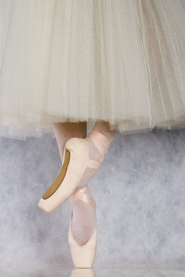 Dancer in pastel ballet pointe. Dancer in pastel ballet pointe