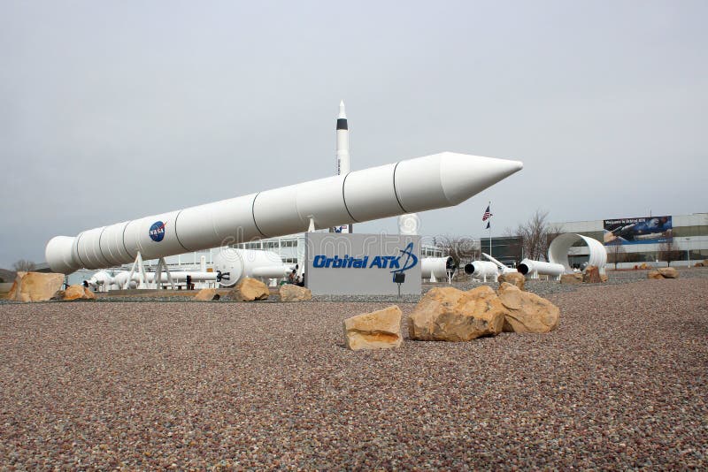 Orbital ATK Inc. is an American aerospace manufacturer and defense industry company. Orbital ATK`s Space Systems Group provides satellites for commercial, scientific, and security purposes. This group also produces the Cygnus spacecraft, which delivers cargo to the International Space Station. The Rocket Garden in Promontory, Utah, features an outdoor display of space and military ballistics. Orbital ATK Inc. is an American aerospace manufacturer and defense industry company. Orbital ATK`s Space Systems Group provides satellites for commercial, scientific, and security purposes. This group also produces the Cygnus spacecraft, which delivers cargo to the International Space Station. The Rocket Garden in Promontory, Utah, features an outdoor display of space and military ballistics.
