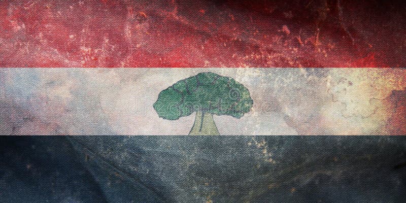 软软旗或格朗基质人. 代表民族或文化地区当局的旗帜. 向量例证