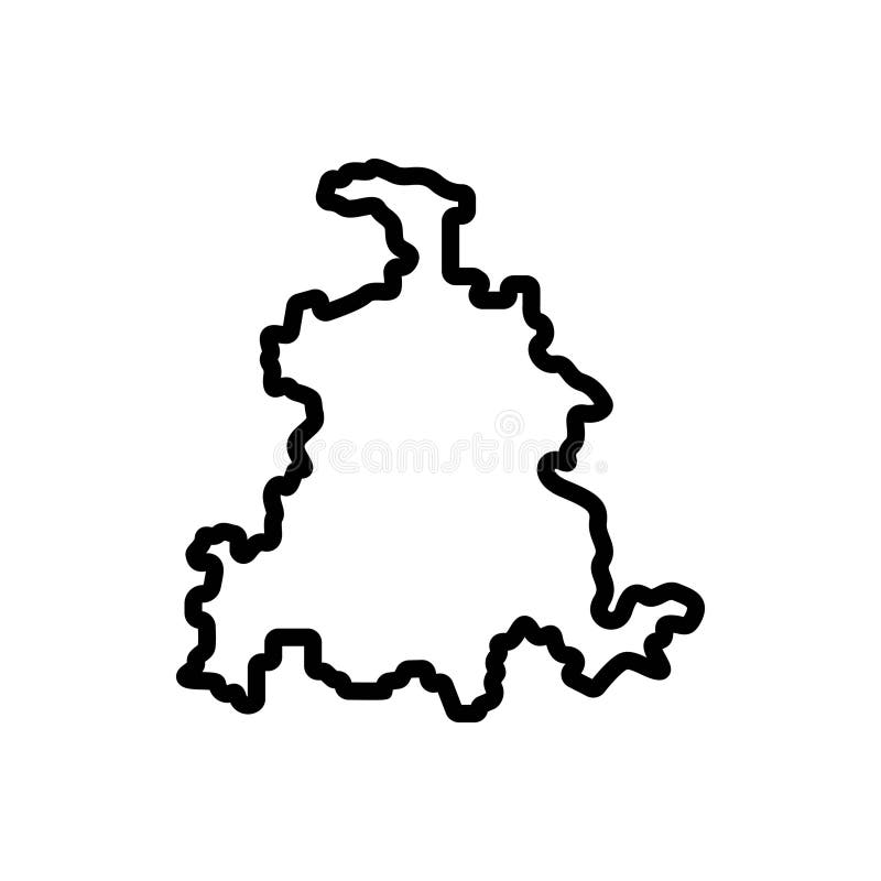 达拉斯轮廓和边框的黑线图标 库存例证