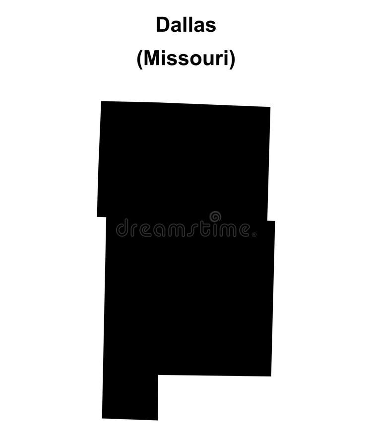 达拉斯轮廓图 库存例证
