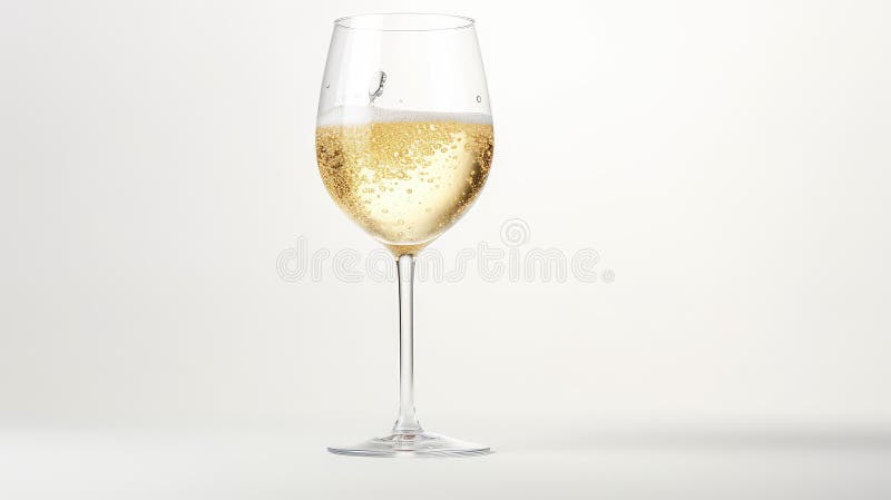 近白葡萄酒白色背景 向量例证