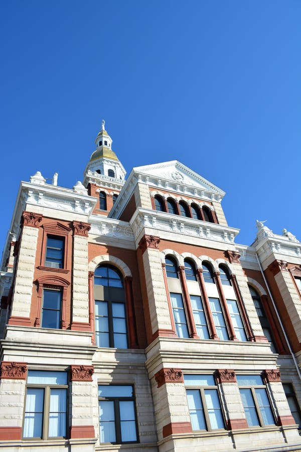 Front view of the Dubuque County Courthouse in Dubuque, Iowa. Front view of the Dubuque County Courthouse in Dubuque, Iowa.