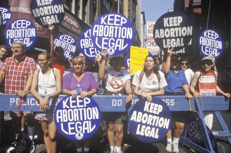 Pro-choice rally, New York City, New York. Pro-choice rally, New York City, New York