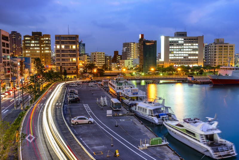 Naha, Okinawa, Japan cityscape at the bay. Naha, Okinawa, Japan cityscape at the bay.
