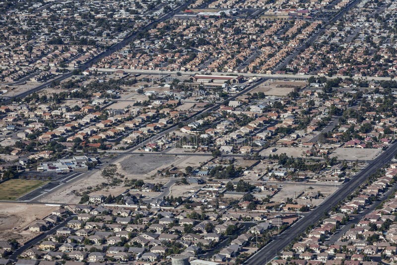 Suburban Las Vegas residential sprawl. Suburban Las Vegas residential sprawl.