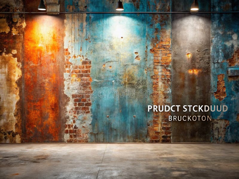 都市混凝土工作室背景现代简约的工业纹理摄影环境 库存例证