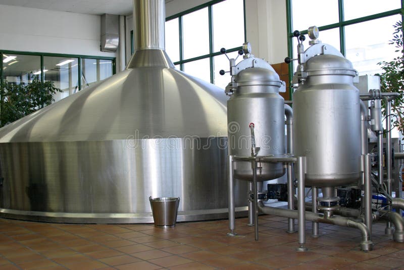 Beer factory. Technological process of manufacturing of beer. Beer factory. Technological process of manufacturing of beer