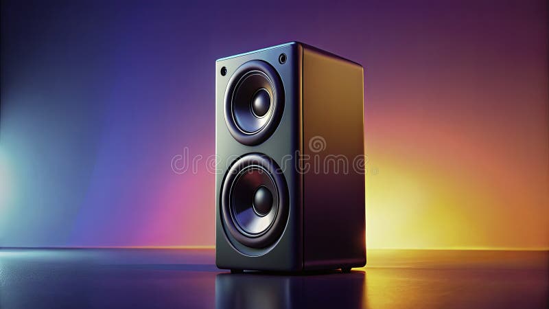 采用最新无线扬声器技术，体验身临其境的3D声音，设计时尚紧凑，提供强大的音频 皇族释放例证