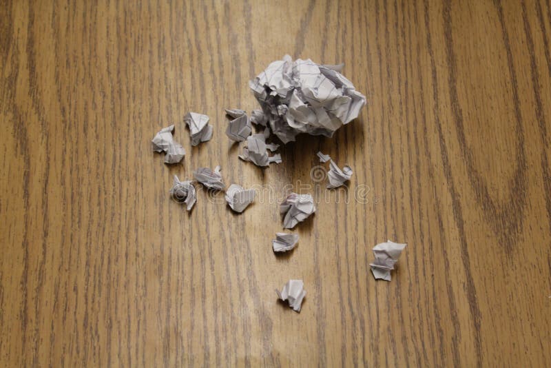 重点通过与纸的大小 免版税库存照片