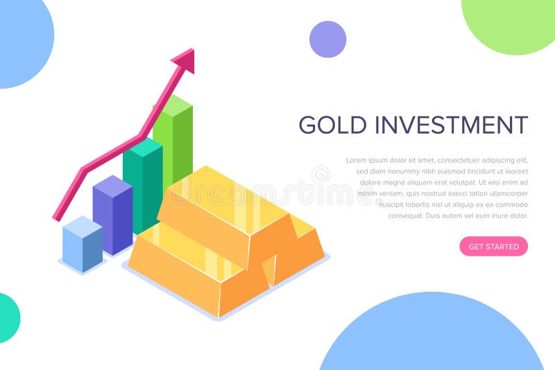 金子投资概念 能为网横幅, infographics,英雄图象使用 平的等量传染媒介例证隔绝了 库存例证 金子投资概念 能为网横幅, infographics,英雄图象使用 平的等量传染媒介例证隔绝了 库存例证