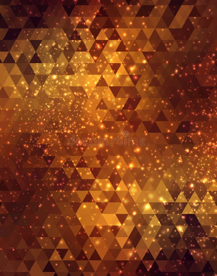 Glitter gold abstract mosaic background. Glitter gold abstract mosaic background