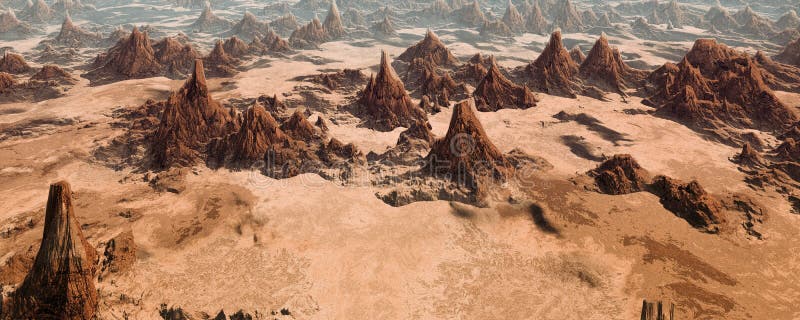 金星3d大峡谷景观 库存照片