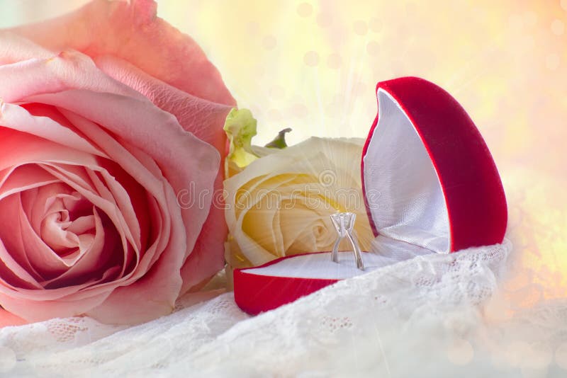 钻石戒指 库存图片