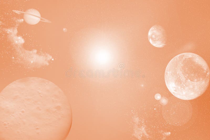 银河系上的行星和恒星. 科学的深奥三维背景 免版税库存照片